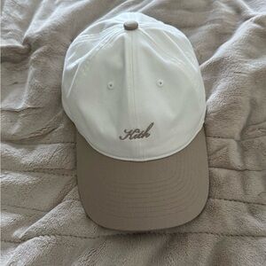 Unisex Two-Tone Cap - White and Tan